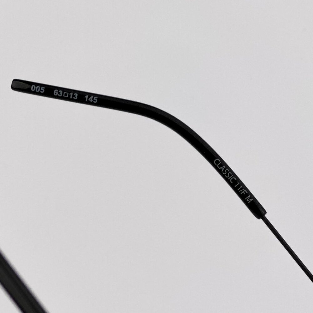 Saint Laurent CLASSIC 11/F M Pilot Sunglasses – Matte Black Grey | Model 005 - Picture 8 of 9